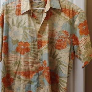 Pierre Cardin 100% Cotton sz. Lg. hawaiian shirrt